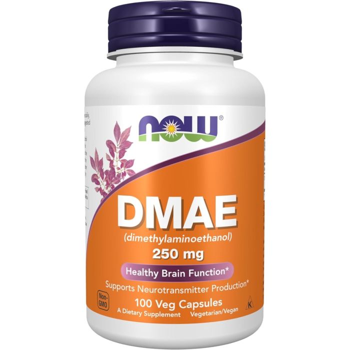 Brain support dimethylaminoethanol capsules by NOW Supplements